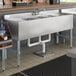 Chậu rửa gầm quầy 3 hộc Regency 152 x 48 cm kèm 2 bàn ráo