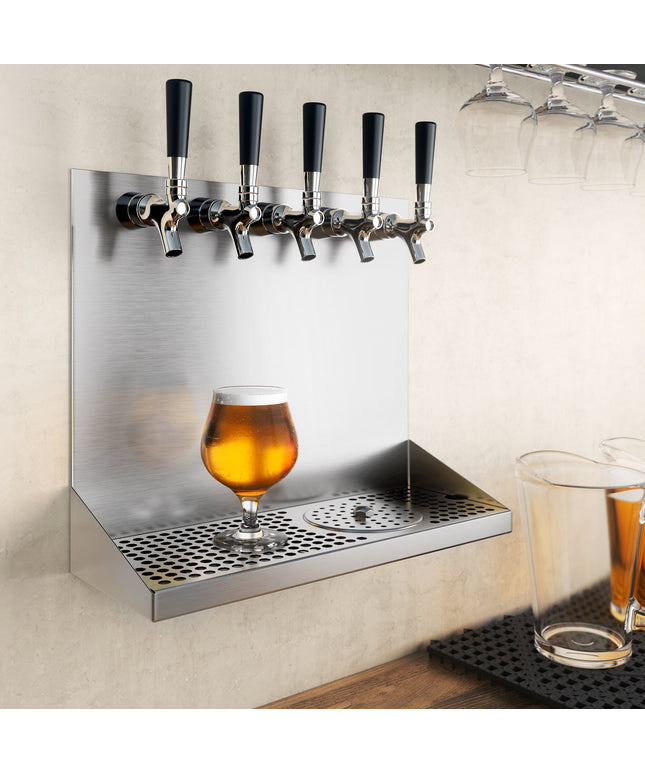 Vòi rửa ly Regency 40,6 cm x 15,2 cm x 35,6 cm inox 5 Faucet lớp Mount Drip Tray Rinser