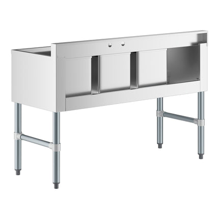 Bồn rửa quầy bar ba ngăn có bàn ráo trái Regency 122 x 47,6 cm