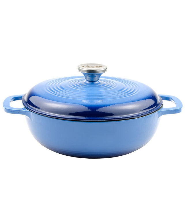 Nồi Gang Tráng Men Lodge EC3D33 2.8 lít Màu Caribbean