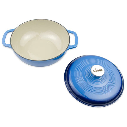 Nồi Gang Tráng Men Lodge EC3D33 2.8 lít Màu Caribbean