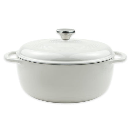 Nồi Gang Tráng Men Lodge EC6D13 5.7 lít Màu Oyster White