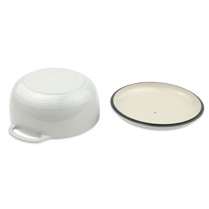 Nồi Gang Tráng Men Lodge EC6D13 5.7 lít Màu Oyster White
