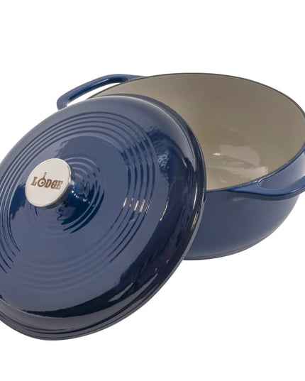 Nồi Gang Tráng Men Lodge EC6D32 5.7 lít Màu Indigo
