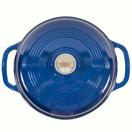 Nồi Gang Tráng Men Lodge EC6D32 5.7 lít Màu Indigo