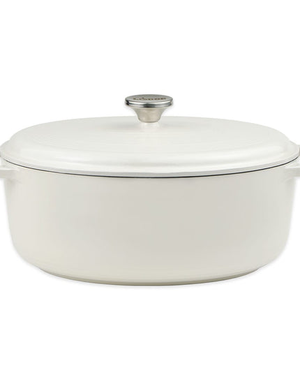 Nồi Gang Tráng Men Lodge EC7OD13 6.6 lít Màu Oyster White