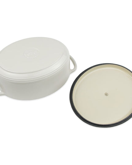 Nồi Gang Tráng Men Lodge EC7OD13 6.6 lít Màu Oyster White