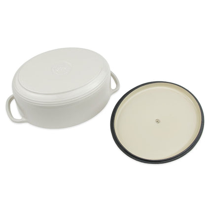 Nồi Gang Tráng Men Lodge EC7OD13 6.6 lít Màu Oyster White