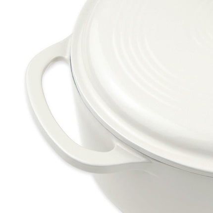 Nồi Gang Tráng Men Lodge EC7OD13 6.6 lít Màu Oyster White