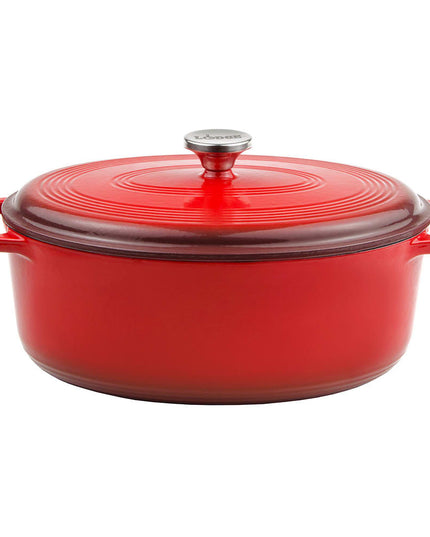 Nồi Gang Lodge EC70D43 6.6 l Men Màu Đỏ
