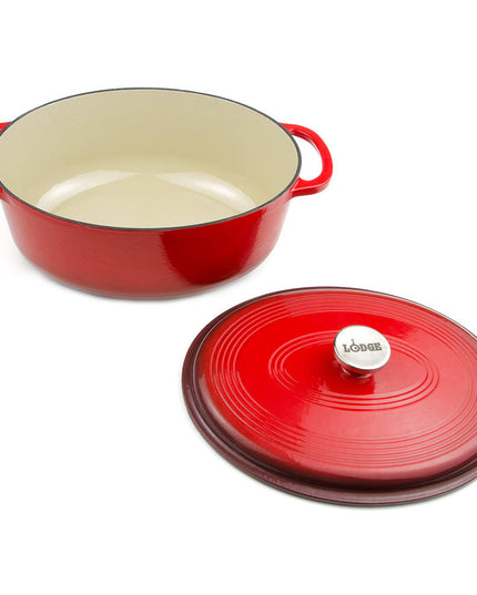 Nồi Gang Lodge EC70D43 6.6 l Men Màu Đỏ