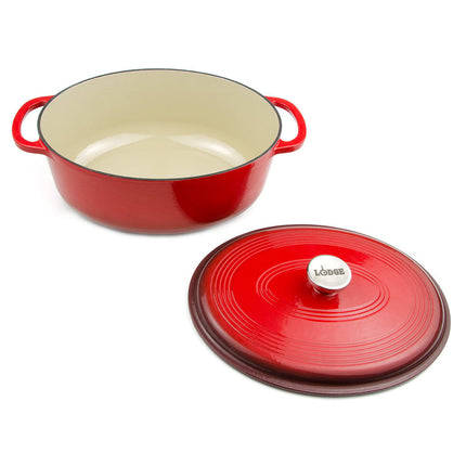 Nồi Gang Lodge EC70D43 6.6 l Men Màu Đỏ