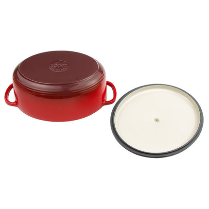 Nồi Gang Lodge EC70D43 6.6 l Men Màu Đỏ