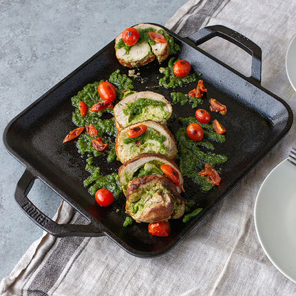 Chảo Nướng Lodge LC11SGR Có Tay Cầm 36.8 x 27.9 cm Gang Đúc