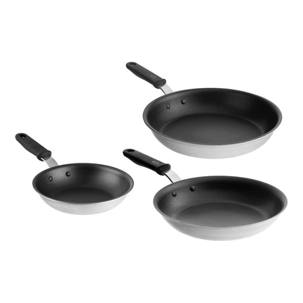 Bộ 3 chảo rán inox tri-ply chống dính Vollrath Tribute tương thích bếp từ phủ CeramiGuard II tay cầm silicone - Chảo 20 
