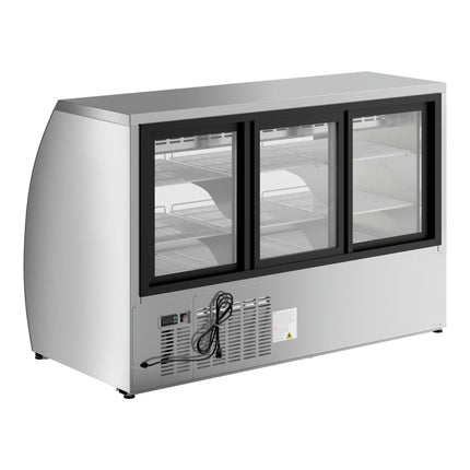 Tủ trưng bày lạnh deli Avantco DLC64-HC-S 163 cm inox kính cong