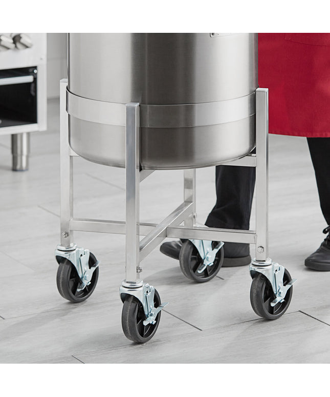Xe đẩy nồi nấu nước dùng bằng thép không gỉ Vigor đường kính 45,2 cm