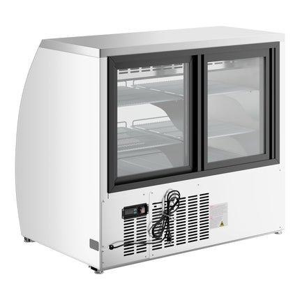 Tủ mát trưng bày thịt nguội Avantco DLC47-HC-W 119,4 cm trắng kính cong làm lạnh tủ trưng bày thịt nguội