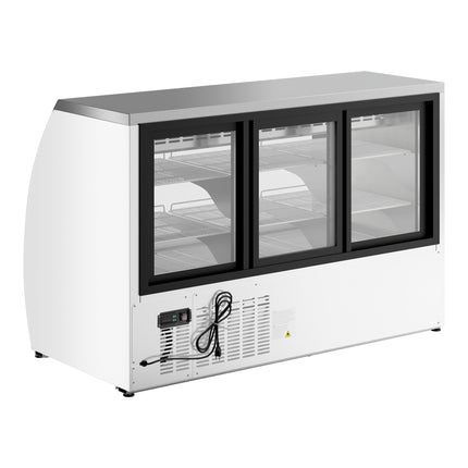 Tủ trưng bày deli kính cong làm lạnh Avantco DLC64-HC-W 163 cm màu trắng