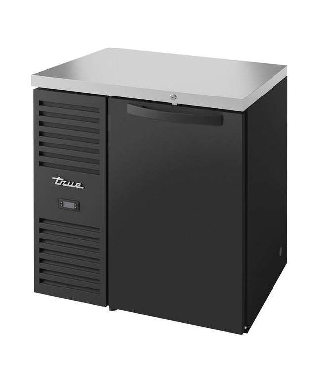 Tủ mát quầy bar 1 cửa đặc đen True TBR32-RISZ1-L-B-S-1 81 cm, đèn LED