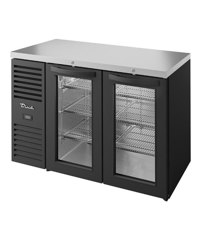Tủ mát quầy bar hẹp True TBR48-RISZ1-L-B-GG-1 cửa kính màu đen 122 cm đèn LED