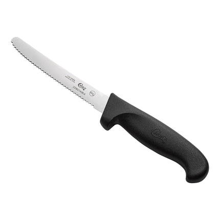 Dao đa dụng / dao bar lưỡi răng cưa Choice 11,4 cm cán đen