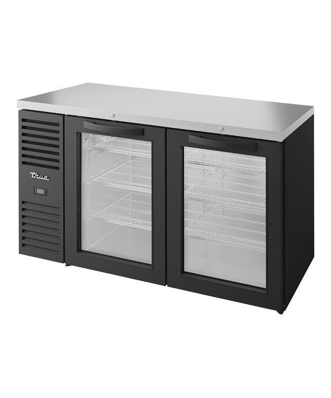 Tủ mát quầy bar True TBR60-RISZ1-L-B-GG-1 152 cm màu đen cửa kính hẹp có đèn LED