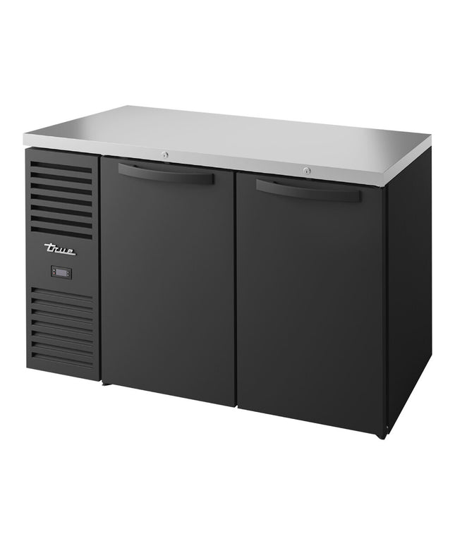 Tủ mát quầy bar cửa đặc đen True TBR52-RISZ1-L-B-SS-1 132,1 cm hẹp có đèn LED
