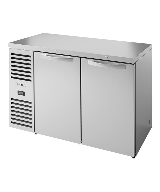 Tủ mát dưới quầy bar cửa đặc inox hẹp True TBR52-RISZ1-L-S-SS-1 132 cm có đèn LED