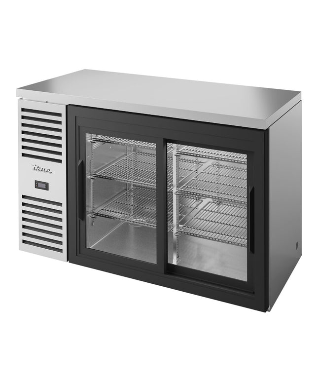 Tủ mát quầy bar True TBR52-RISZ1-L-S-11-1 132 cm inox cửa kính trượt hẹp có đèn LED