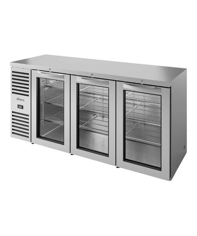 Tủ mát quầy bar True TBR84 cửa kính thép không gỉ đèn LED 213 cm