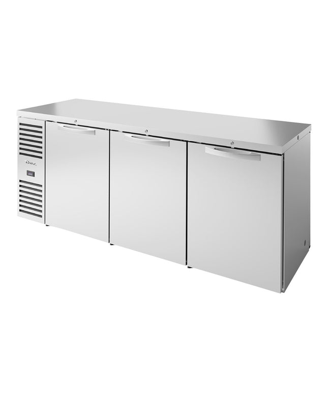 Tủ mát quầy bar thông hai mặt cửa đặc thép không gỉ True TBR84-PTS 213 cm đèn LED