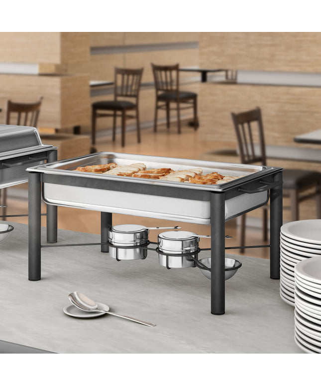 Bộ nồi hâm buffet gang rèn trụ Acopa 7,6 lít full-size nắp và tay cầm thép không gỉ