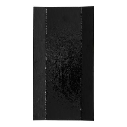 Đế tráng miệng đơn hai mặt đen / vàng Enjay 4 x 13 cm - Thùng 500 cái