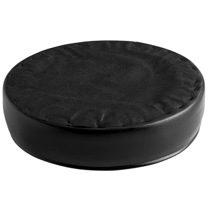 Ghế bar xoay hai vòng bọc vinyl đen Lancaster Table & Seating