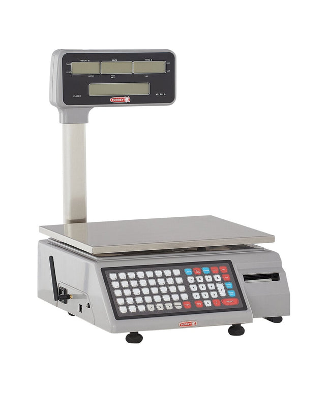 Cân tính giá WiFi kèm máy in nhãn nhiệt Tor Rey W-LABEL40LP 18,1 kg đạt chuẩn thương mại