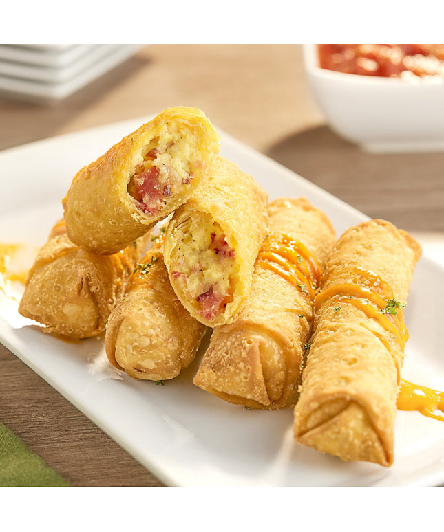 Chả giò nhân thịt xông khói, trứng và phô mai The Gourmet Egg Roll Co. 85 g - Thùng 60 cái