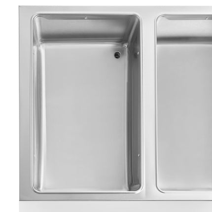 Bàn giữ nóng hơi nước ServIt Four khay bàn giữ nóng điện khoang kín chân bọc một phần - 208/240V, 3000W