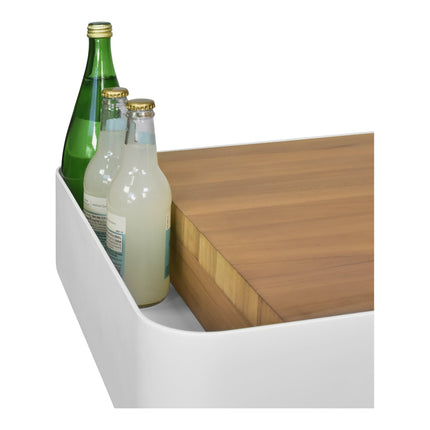 Quầy bar / bàn phụ di động ngoài trời Astella INDU-BAR ISLE trắng