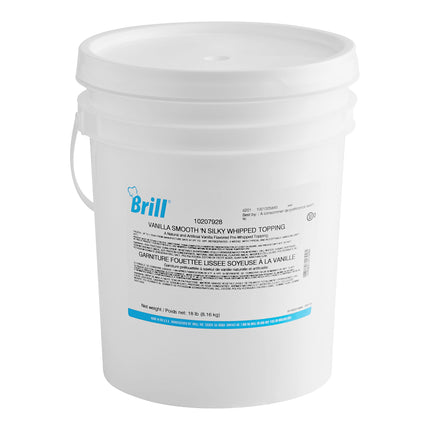 Kem tươi phủ đánh bông vị vani Brill Smooth 'N Silky 8,2 kg