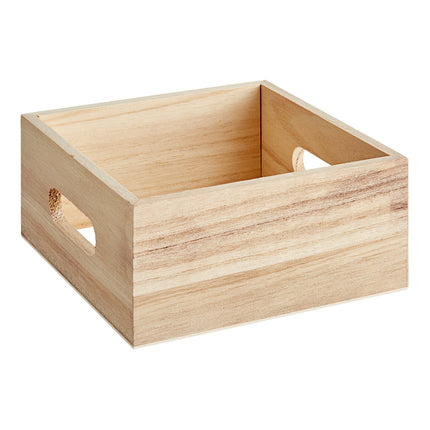 Thùng gỗ trưng bày / khay đựng gia vị Choice màu gỗ tự nhiên