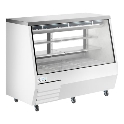 Tủ trưng bày lạnh deli 2 công dụng Avantco DDLC-71-W 180 cm kính vuông màu trắng