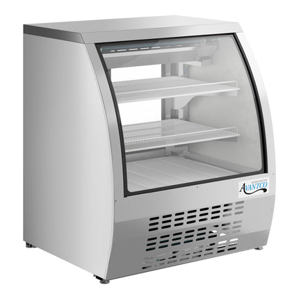 Tủ trưng bày deli lạnh kính cong Avantco DLC36-HC-S 92 cm, thép không gỉ
