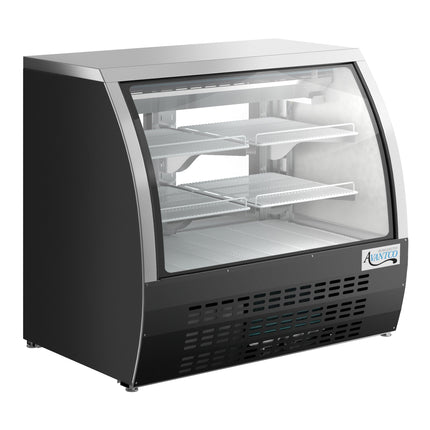 Tủ trưng bày thịt nguội Avantco DLC47-HC-B 119,4 cm đen kính cong làm lạnh