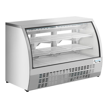 Tủ trưng bày lạnh deli Avantco DLC64-HC-S 163 cm inox kính cong