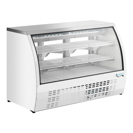 Tủ trưng bày deli kính cong làm lạnh Avantco DLC64-HC-W 163 cm màu trắng