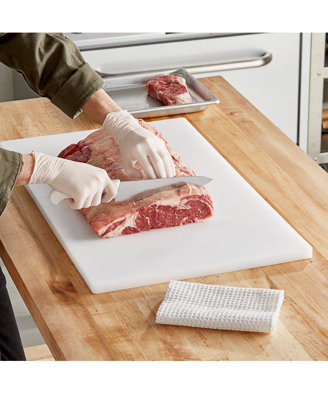 Thớt nhựa polyethylene trắng Choice 76 x 46 x 1,9 cm