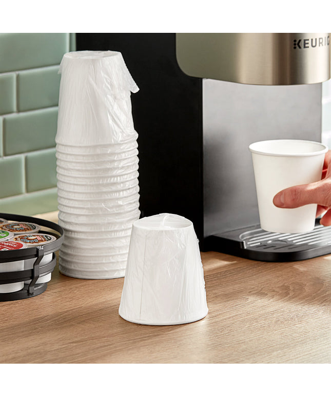Cốc giấy nóng bọc lẻ Choice màu trắng 296 ml - Thùng 480 cái