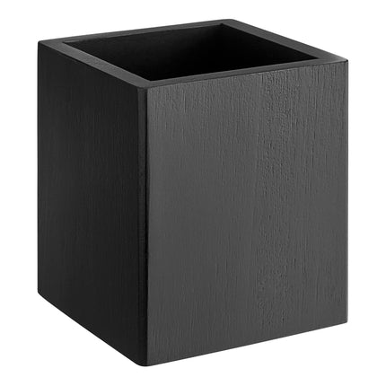 Giá đựng gia vị bằng gỗ màu đen American Metalcraft WCBL4 10 x 10 x 12 cm