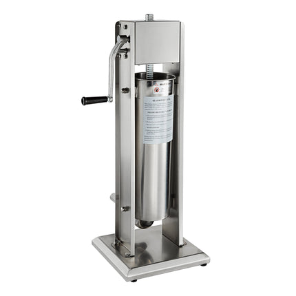 Máy nhồi xúc xích đứng thủ công thép không gỉ Avantco SS-15V 6,8 kg kèm phễu 1,6 / 2,2 / 3,2 / 3,8 cm